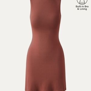 OGL Brown Halter Sheath Dress